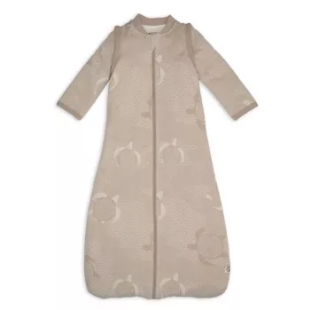 Saco de dormir para bebé Lodger Hopper Matcha Turtle con mangas desmontables, Beige, 68-80 cm