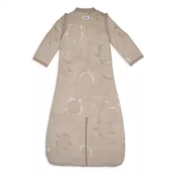 Saco de dormir para bebé Lodger Hopper Matcha Turtle con mangas desmontables, Beige, 68-80 cm