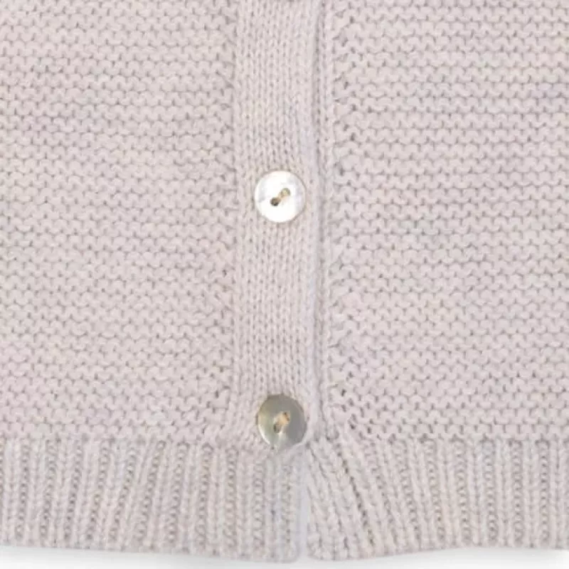 Chaqueta de punto para bebé Lodger Topper Merino, Birke, talla 56