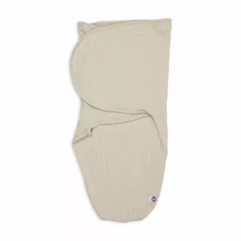 Manta de punto de algodón para bebé Lodger Bundler Solid, Birke