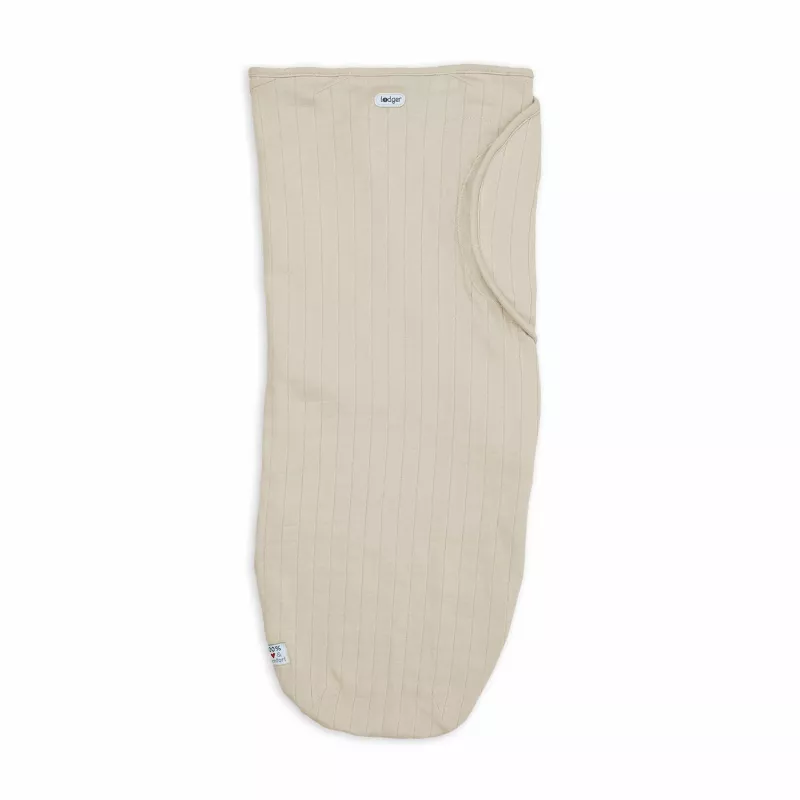 Manta de punto de algodón para bebé Lodger Bundler Solid, Birke