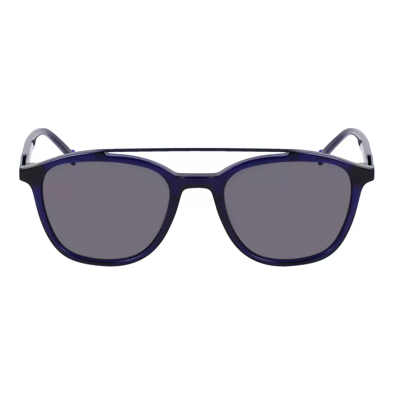 Gafas de sol rectangulares para hombre ZEISS ZS22518S-415, Negro/Gris, 52-20-145