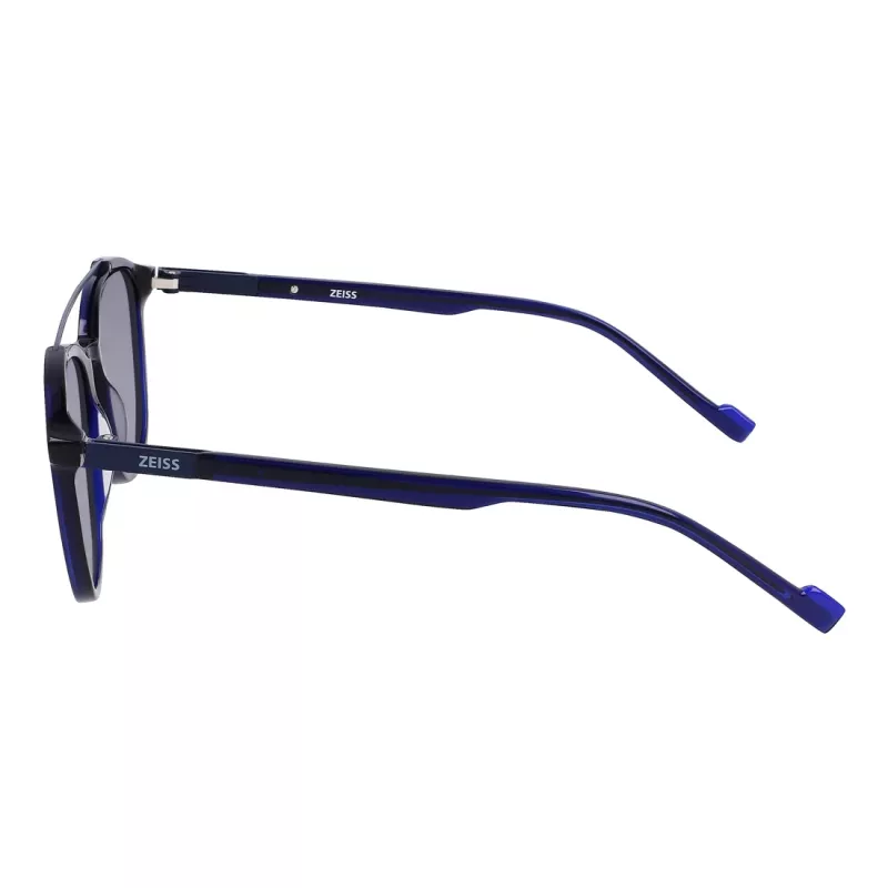 Gafas de sol rectangulares para hombre ZEISS ZS22518S-415, Negro/Gris, 52-20-145