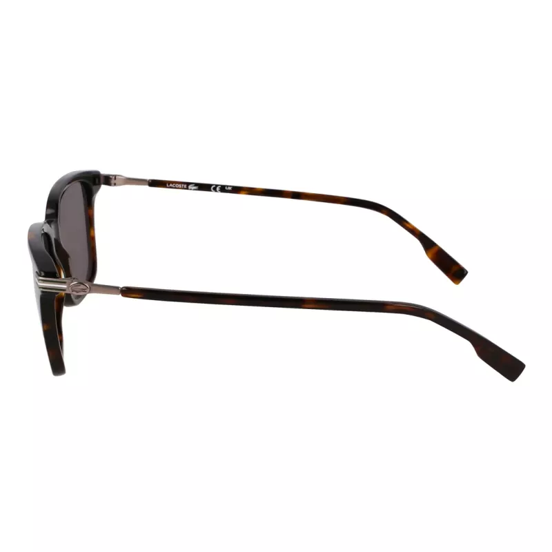 Gafas de sol rectangulares para hombre Lacoste L6035S-230, montura Havanna, lentes marrones, 53mm