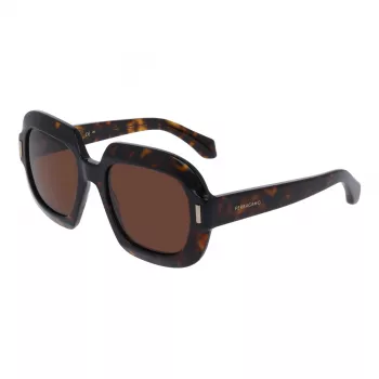 Ferragamo SF2068SE-242 gafas de sol de mujer cat-eye, Havanna/Marrón degradado, 54 mm