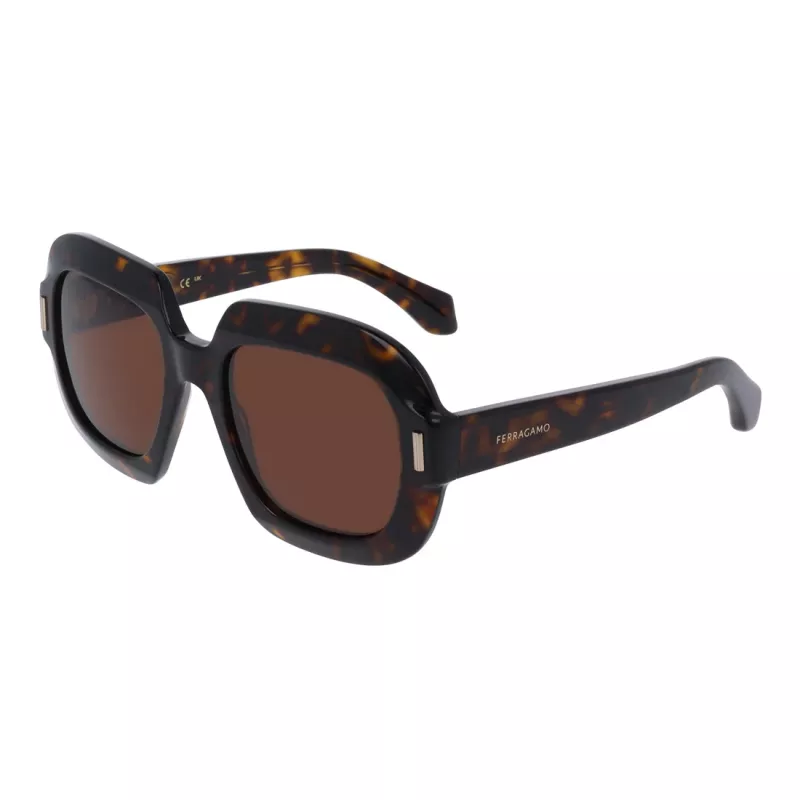 Ferragamo SF2068SE-242 gafas de sol de mujer cat-eye, Havanna/Marrón degradado, 54 mm