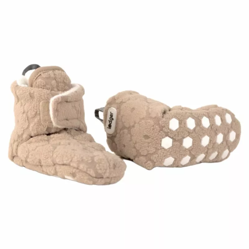 Lodger Slipper Folklore Fleece zapatos para bebé, beige, 12-18 meses