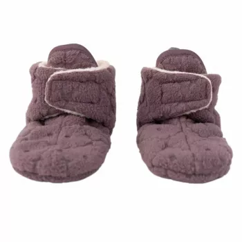 Lodger Slipper Folklore Fleece zapatos para bebé, malva, 6-12 meses