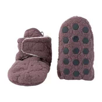 Lodger Slipper Folklore Fleece zapatos para bebé, malva, 6-12 meses
