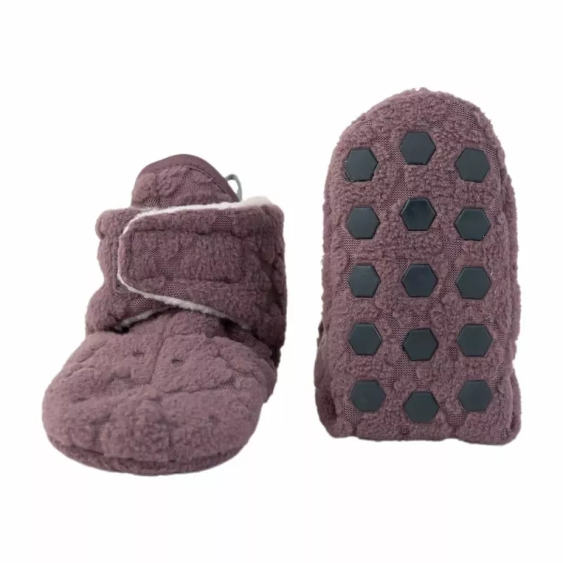 Lodger Slipper Folklore Fleece zapatos para bebé, malva, 6-12 meses