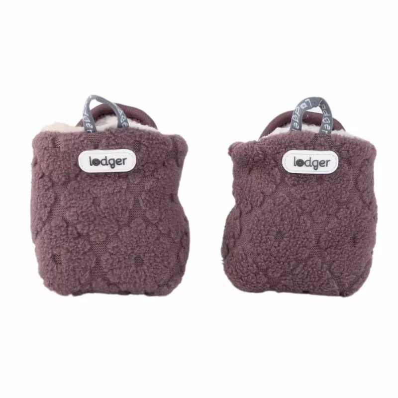 Lodger Slipper Folklore Fleece zapatos para bebé, malva, 6-12 meses