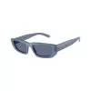 Arnette AN4357-124872 gafas de sol de mujer cuadradas, montura gris transparente, lentes gris oscuro, 53 mm