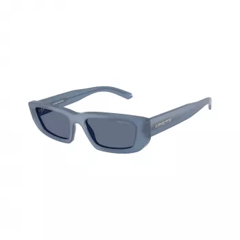 Arnette AN4357-124872 gafas de sol de mujer cuadradas, montura gris transparente, lentes gris oscuro, 53 mm
