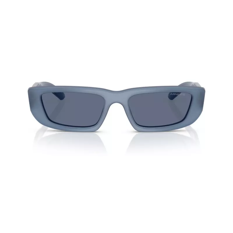Arnette AN4357-124872 gafas de sol de mujer cuadradas, montura gris transparente, lentes gris oscuro, 53 mm