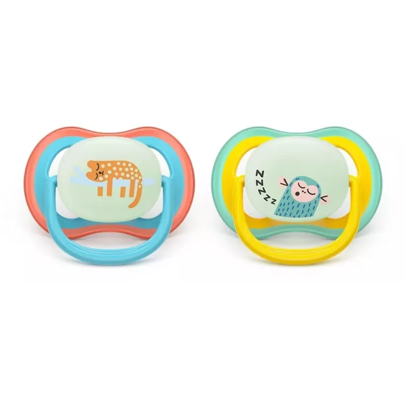 Philips Avent Ultra Air Night chupete 18m+ neutro pack de 2