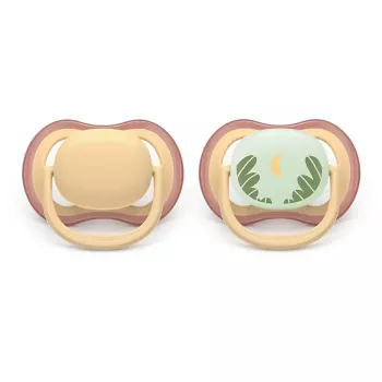 Philips Avent Ultra Air chupete día y noche, 0-6 meses, pack de 2