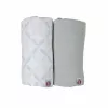 Lodger Swadler Solid Matcha muselina de algodón, Peppermint/Blue Fogg, 110x110 cm, pack de 2