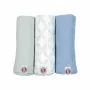 Lodger Swadler Solid Matcha muselina de algodón, menta, 70x70 cm, pack de 3