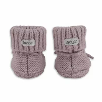 Lodger Slipper Merino Wool zapatos para bebé, rosa, 0-6 meses