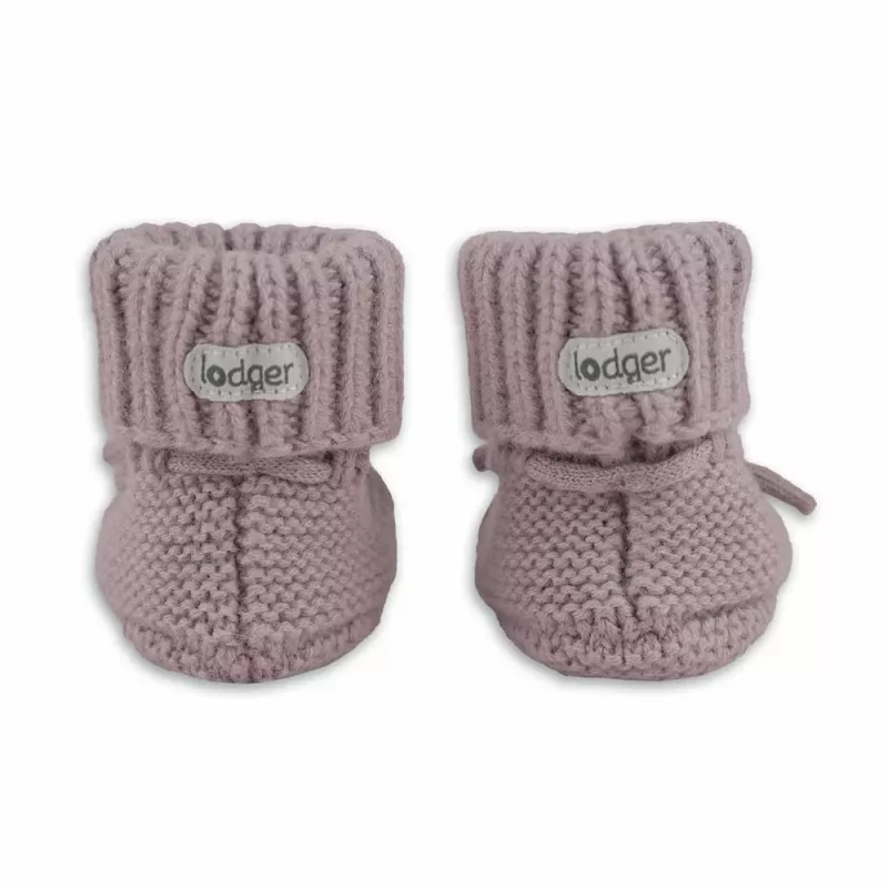 Lodger Slipper Merino Wool zapatos para bebé, rosa, 0-6 meses