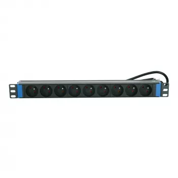 DSIT PDU de 19 pulgadas 9 tomas con clavija de tierra (DS-9PDU-PE)