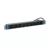 DSIT PDU de 19 pulgadas 9 tomas con clavija de tierra (DS-9PDU-PE)