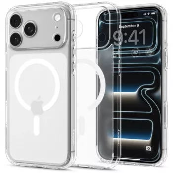 SPIGEN Funda Ultra Hybrid MagSafe para iPhone 17 Pro Max / 18 Pro Max - Frost White