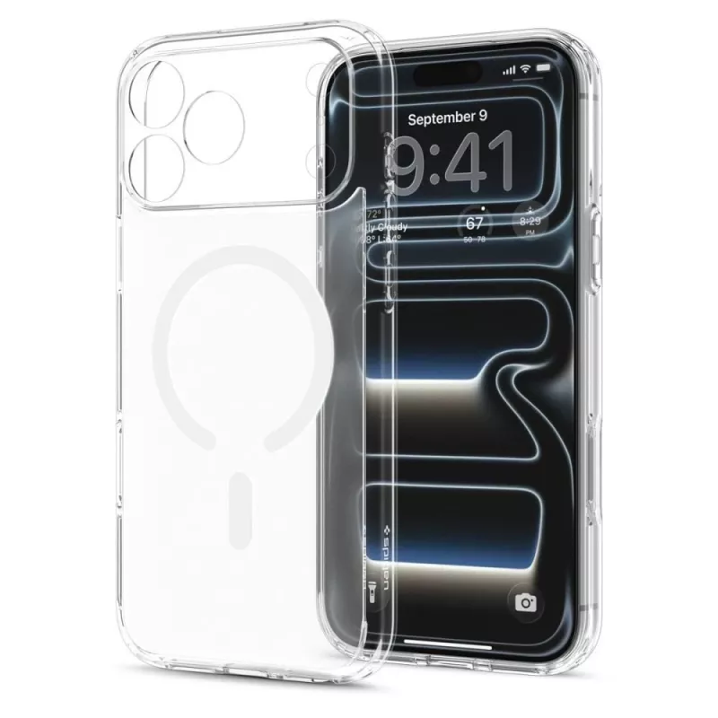 SPIGEN Funda Ultra Hybrid MagSafe para iPhone 17 Pro Max / 18 Pro Max - Frost White