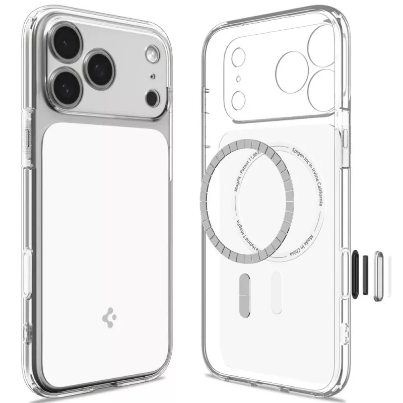 Spigen Funda Ultra Hybrid T MagSafe para iPhone 17 Pro / 18 Pro - Glossy White