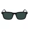 Lacoste Gafas de sol hombre L997S-1 rectangulares, negro/gris, 54 mm