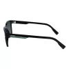 Lacoste Gafas de sol hombre L997S-1 rectangulares, negro/gris, 54 mm