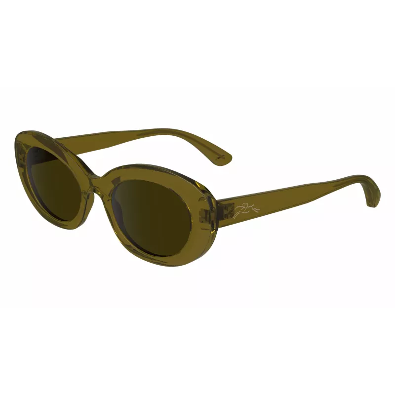 Longchamp LO756S Gafas de sol mujer rectangulares, montura Havana, cristal degradado marrón, 50/21/140 mm LO756S5021200