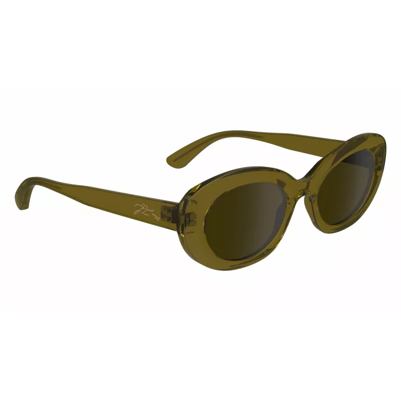 Longchamp LO756S Gafas de sol mujer rectangulares, montura Havana, cristal degradado marrón, 50/21/140 mm LO756S5021200