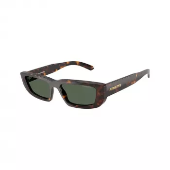 Arnette Gafas de sol mujer AN4357-122271 rectangulares, montura gris transparente, cristales gris oscuro, 53/17/145 mm