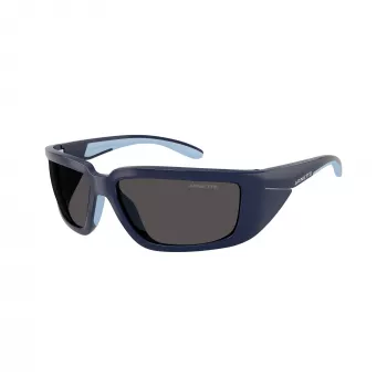 Arnette AN4355-275987 Gafas de sol hombre rectangulares, montura negra mate, cristales grises, 62-16-125 mm