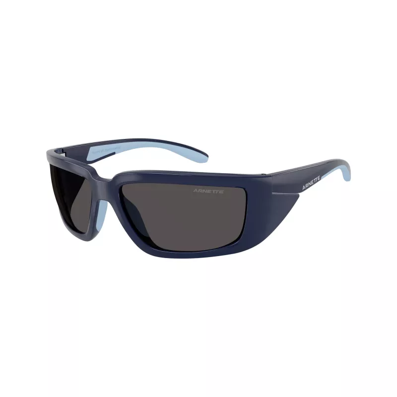 Arnette AN4355-275987 Gafas de sol hombre rectangulares, montura negra mate, cristales grises, 62-16-125 mm