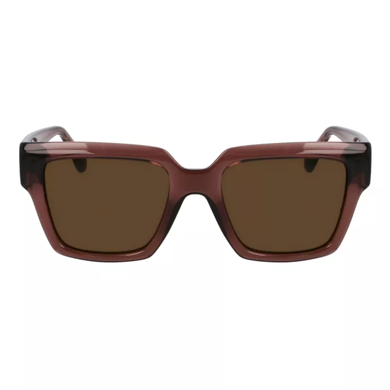 Ferragamo gafas de sol mujer SF2014S-511 rectangulares, montura Havana, lentes Gradient Brown, 54mm