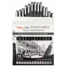 Pentel Arts Pointliner set de rotuladores finos permanentes, 14 grosores de línea diferentes 0,03 mm–3,0 mm, tinta negra (YS20P-14)