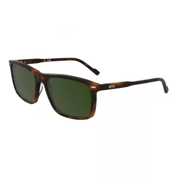 ZEISS gafas de sol hombre ZS25555S-230 rectangulares, montura Havana, lentes marrones, 58-17-145