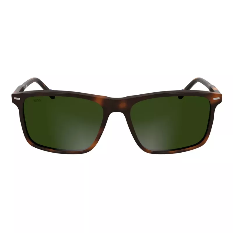 ZEISS gafas de sol hombre ZS25555S-230 rectangulares, montura Havana, lentes marrones, 58-17-145