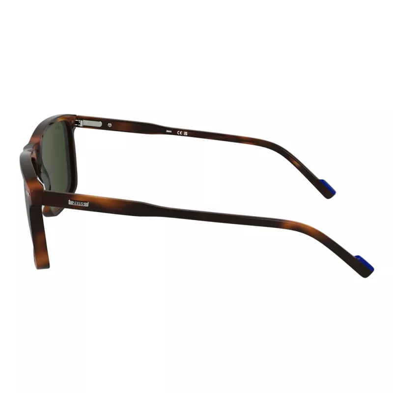 ZEISS gafas de sol hombre ZS25555S-230 rectangulares, montura Havana, lentes marrones, 58-17-145