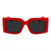 Ferragamo SF2032S-600 gafas de sol mujer estilo cat-eye, montura roja, lentes grises degradadas, 55/19/140 mm