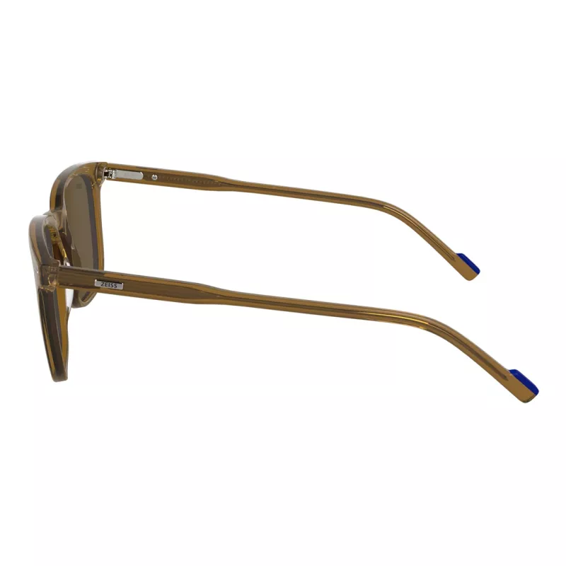 ZEISS gafas de sol hombre ZS24545S-200 rectangulares, montura negra, lentes de policarbonato grises, 53-19-145 mm, protección 100% UV400