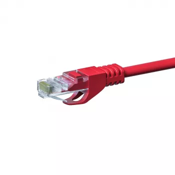 DSIT CAT 5e U/UTP cable de red, 0,25 m, rojo, CCA, RJ45 DC-C55-002