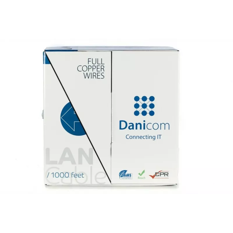 DSIT DANICOM CAT5E UTP 305m PVC (Fca) Cable a granel DC-UTP5E-305-FCA