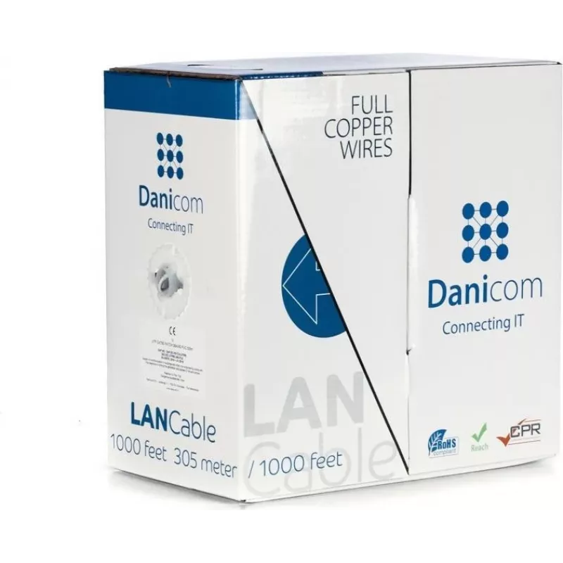 DSIT DANICOM CAT5E UTP 305m PVC (Fca) Cable a granel DC-UTP5E-305-FCA