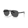 Arnette AN30877538359 Gafas de sol de hombre, polarizadas, montura negra mate, lentes grises, 59/18/145 mm