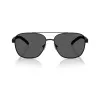 Arnette AN30877538359 Gafas de sol de hombre, polarizadas, montura negra mate, lentes grises, 59/18/145 mm
