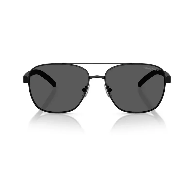 Arnette AN30877538359 Gafas de sol de hombre, polarizadas, montura negra mate, lentes grises, 59/18/145 mm