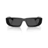 Arnette AN4357-121487 Gafas de sol de hombre, rectangulares, montura negra mate, lentes grises, 53/17/145 mm